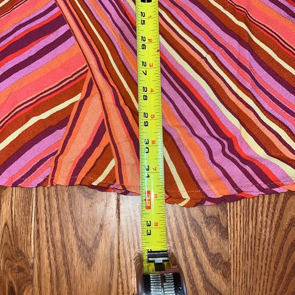 Wild Fable Women's Striped Sleeveless V Neck Slip Dress Size Medium - Picture 7 of 8